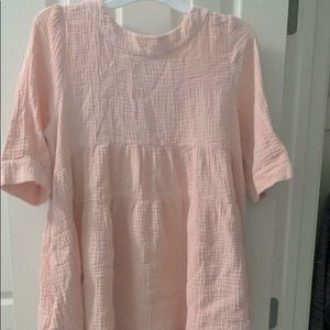 Pink babydoll dress